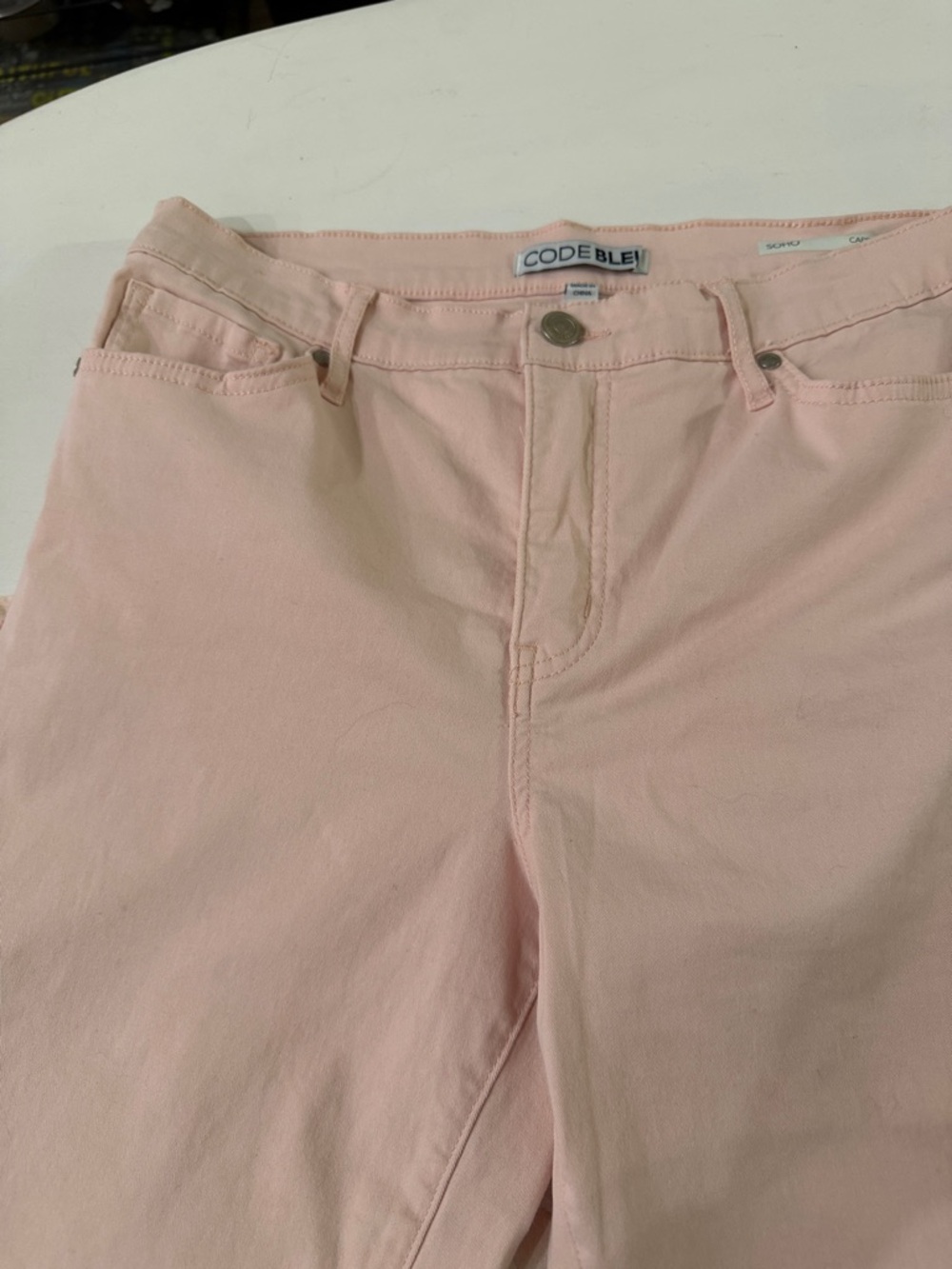 Code Bleu High-Rise Pastel Pink Jeans
